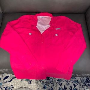 Hot pink Columbia PFG long sleeve